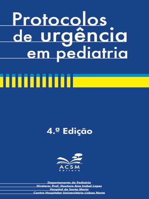 cover image of Protocolos de urgencia em pediatria
